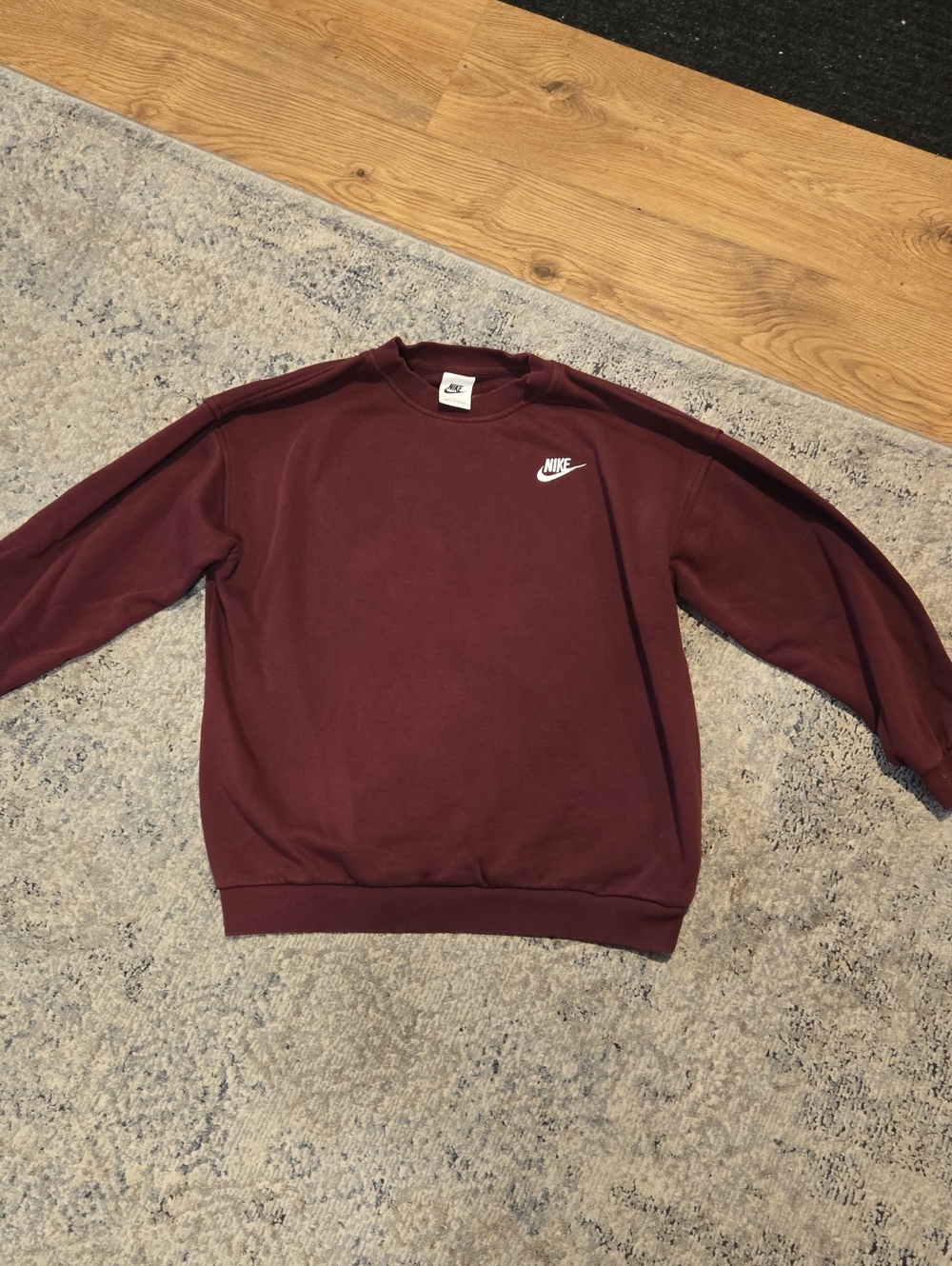 Girls Large Maroon Crewneck Nike Sweatshirt